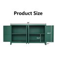 thumbnail image 2 of MDQMD 59'' Carved Green Sideboard,Modern Buffet Cabinet with Storage for Living Room,Fluted Sideboard with Metal Handle Metal Handle, 2 of 8