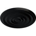thumbnail image 3 of 29 1/8"OD x 1 1/2"P Carton Smooth Ceiling Medallion (Fits Canopies up to 9 1/8"), Hand-Painted Jet Black, 3 of 6