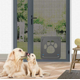 thumbnail image 1 of Mascotas Perro Puerta Gato Pétalo Gato Agujero Puerta Mascota Negro Gato Agujero Gato Pétalo, 1 of 2