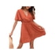 thumbnail image 4 of Sunloudy Vestido casual de manga corta para mujer, a la moda, estampado de puntos, cuello en V, cintura alta, vestido de gasa Sunloudy S M L XL, 4 of 9