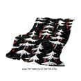 thumbnail image 3 of Seyotauo Luxury Velvet Super Soft Christmas Prints Fleece Blanket-Holiday Theme Home Decor Warm and Cozy Throws for Winter Bedding, Couch and Gift, 3 of 6
