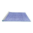 thumbnail image 2 of Ahgly Company Machine Washable Indoor Square Persian Blue Traditional Area Rugs, 8' Square, 2 of 4