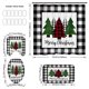 thumbnail image 3 of Juego de 4 cortinas de ducha navideñas para baño | Diseño navideño de Papá Noel | Tela de poliéster impermeable | Incluye cortina de ducha y alfombrilla de baño | Alfombrilla en forma de U | Regalo, 3 of 6