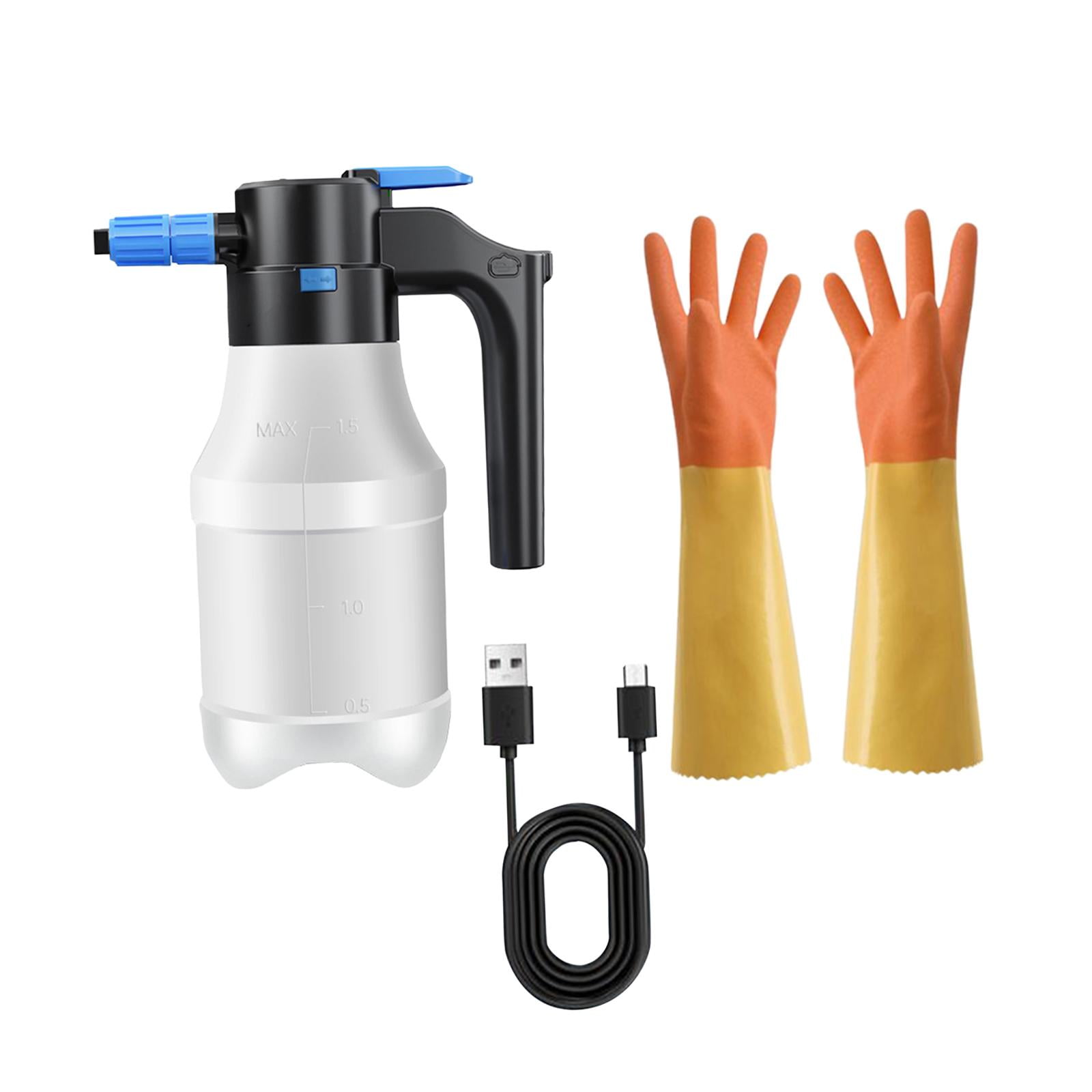 Miulika 1.5L Electric Foam Sprayer Electric Pressure Washer Pressure Foam Sprayer Multifunctional Home Cleaning Car Detailing Washing With Long Glove