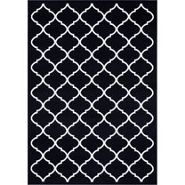 SUSSEXHOME  Area Rugs Modern Desing for Living Room Blue & White 2' x 3' 2' x 3'