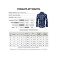 thumbnail image 2 of DYMADE Men Christmas Printed Long Sleeve Lapel Shirt Relaxed Fit Casual Top, 2 of 4