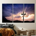 thumbnail image 2 of Christian Cross Jesus Christ Cross Printed, Resurrection Cross Art Canvas, Christian Printed, Landscape Poster, Canvas Wall Decor - 4P-Gallery Wrapped, 2 of 9