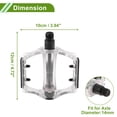 thumbnail image 4 of Pedal de bicicleta de plástico universal con tiras reflectantes, adecuado para ejes de 14 mm, antideslizante para BMX y MTB, 4 of 7