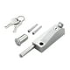 thumbnail image 3 of Cerradura de pestillo de puerta con resorte de aleación de zinc, resistente, impermeable, a prueba de óxido. Plata, 3 of 9