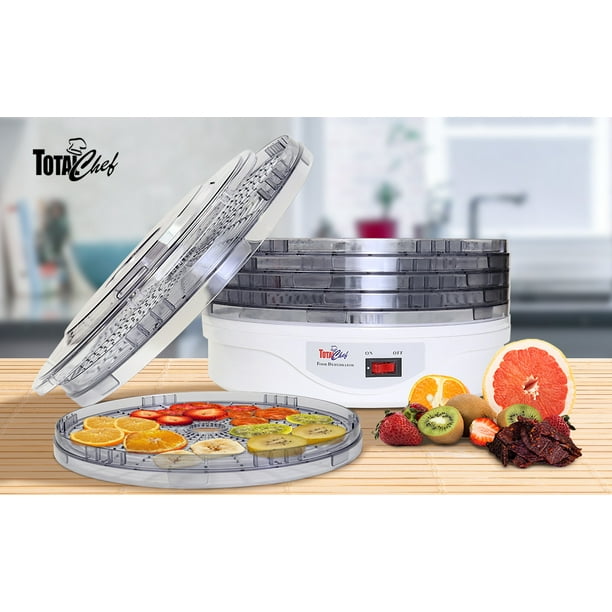 Total Chef Countertop Food Dehydrator, 5 Trays, Superior Air Flow