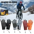 thumbnail image 5 of Heated Gloves for Men Women, Touchscreen Winter Warm Gloves for Cold Weather Work USB Powered, Electric Heating Mittens Waterproof Windproof Thermal Warm Winter Gifts for Skiing Cycling, 5 of 9