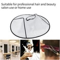 thumbnail image 2 of Adjustable Barber Cape, Soft and Breathable Haircut Cloak, Anti Static, Waterproof Hair Cutting Salon Cape with Inverted Umbrella Design, for Home Use, 2 Colors, 2 of 8