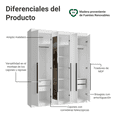 thumbnail image 3 of Ropero Closet Madesa Venus 6 Puertas 2 Espejos 180cm BB 4, 3 of 5