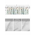 thumbnail image 4 of Valances for Windows Colorful Daisy Rod Pocket Cafe Window Treatments Valance Curtains for Kitchen Bathroom Laundry Basement Windows 42"x12", 4 of 9