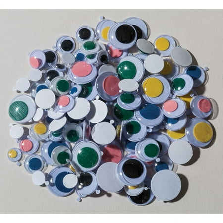 Creativity Street Wiggle Eyes Peel & Stick, Multi-Color, 100/Pkg.