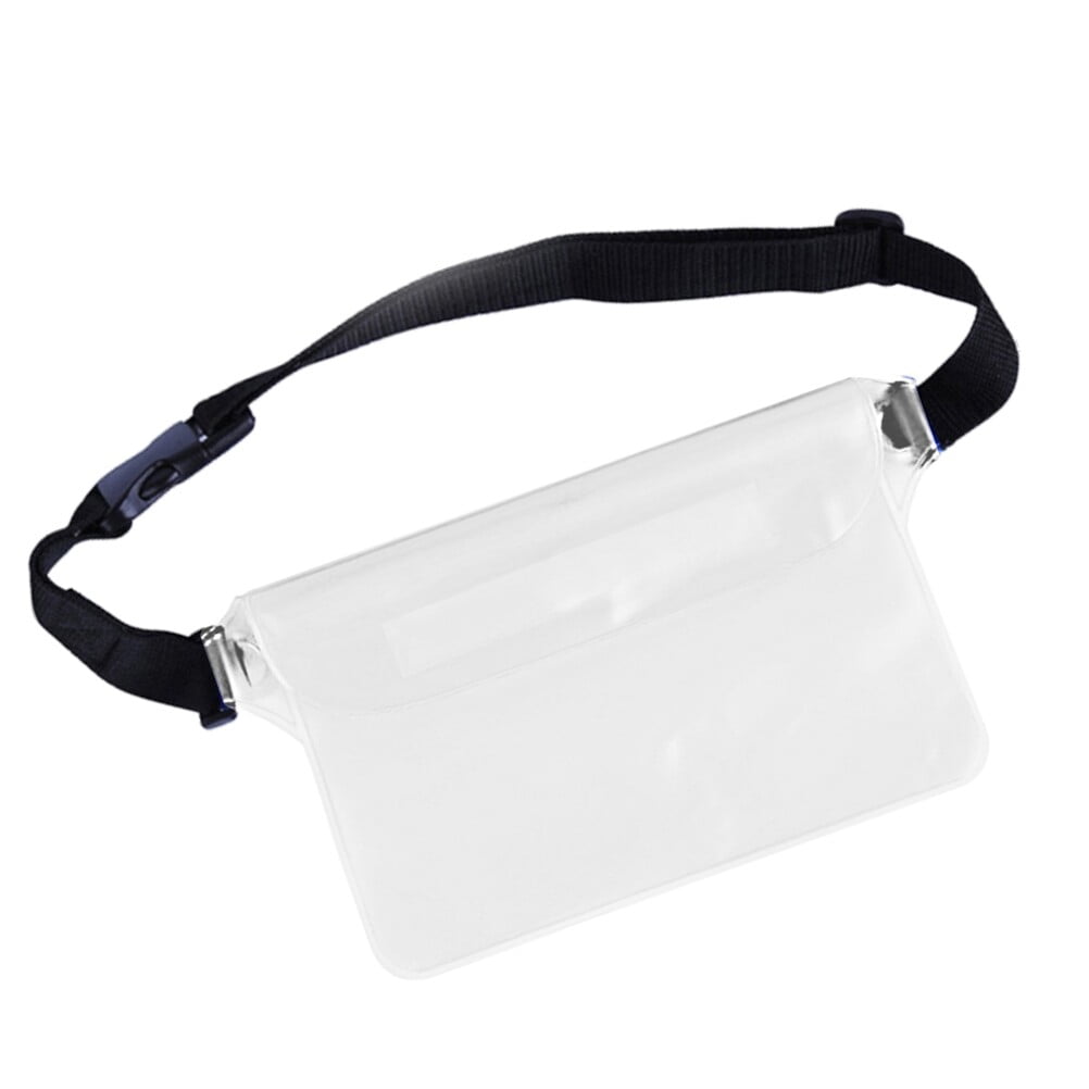 Waterproof PVC Swim Bag Clear Sublimation Blank Logo PVC Button Pouch