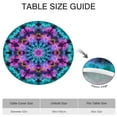 thumbnail image 6 of Colorful Tie Dye Mandala Pattern Round Fitted Tablecloth with Elastic Edge,Dining Table Cover Waterproof,Outdoor Round Tablecloth for Camping,Dining,Indoor and Outdoor, 6 of 7