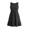 thumbnail image 4 of ATOGUTA Girl Summer Dress Black Sleeveless Ruffle Flowy Summer Casual Beach Hawaiian Vacation Dresses 5T-15, 4 of 6