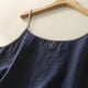 thumbnail image 5 of Puntoco Camisetas sin mangas ajustadas para mujer, blusa informal de verano a la moda, cómoda, holgada, con cuello redondo, sin mangas y de lino, 5 of 5