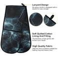 thumbnail image 2 of Yayeee Double Oven Mitt Kitchen Heat Resistant Baking 35" x7" Quilted Glove, Lightning Pattern, 2 of 6