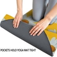 thumbnail image 3 of Yellow Daisy Flower White Blooms Pattern Hot Yoga Mat Towel Non Slip for Hot Yoga - Quick-Drying Yoga Mat Cover with 4 Corner Pockets with Travel Bag - Hot Yoga Towel Non Slip 74"x26", 3 of 6