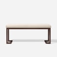 thumbnail image 2 of Miekor Furniture Pelican Bench - Pearl White BS0483, 2 of 5