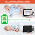 thumbnail image 6 of HelloBaby HB6352 Video Baby Monitor – 5″ LCD, No Wifi, Pan-Tilt-Zoom, 1000 ft Range, 6 of 7