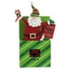 Raz 8.75" Vert et Rouge Rayé Santa Claus Pop Up Présent Compte à Rebours Décoration de Noël Décor – image 1 sur 1