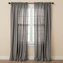 BrylaneHome Poly Cotton Canvas Rod-Pocket Panel