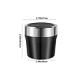 thumbnail image 3 of LED Car Ashtray with One-Hand Open Lid, Flame Retardant & Auto Light for Safe Smoking in Vehicles, 3 of 7
