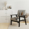 thumbnail image 2 of Designart "Minimalist Montage IV" Upholstered Abstract Collages Accent Chair and Modern & Contemporary Arm Chair - Multiple Color & Pattern, 2 of 7