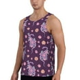 thumbnail image 2 of Picia Snake And Flower Printed Men’s Performance Tank, Men's Workout Tank Top Moisture-Wicking Tank Top Muscle tee, Breathable Workout Shirt-4X-Large, 2 of 7