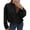 Black, variant on Long Sleeved Women Spring Fall Faux Suede Bomber Jackets Turn-down Collar Casual Lapel Zipper Jacket