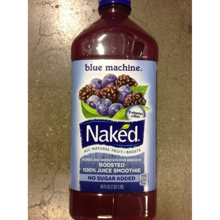 Naked 100% Juice Smoothie, Blue Machine - 64 fl oz