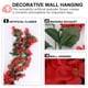 thumbnail image 5 of 4 pétalos de flores artificiales colgantes de color violeta, enredadera de imitación para decoración de bodas y hogar (rojo), 5 of 5