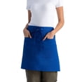 thumbnail image 5 of Delantal Chef Works Unisex Medio Bistro Servidor Azul Real, 5 of 5