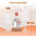 thumbnail image 5 of BestMassage Adjustable Female Mannequin Dress Form White 50-63 Inch with Tripod Stand for Display, 5 of 7