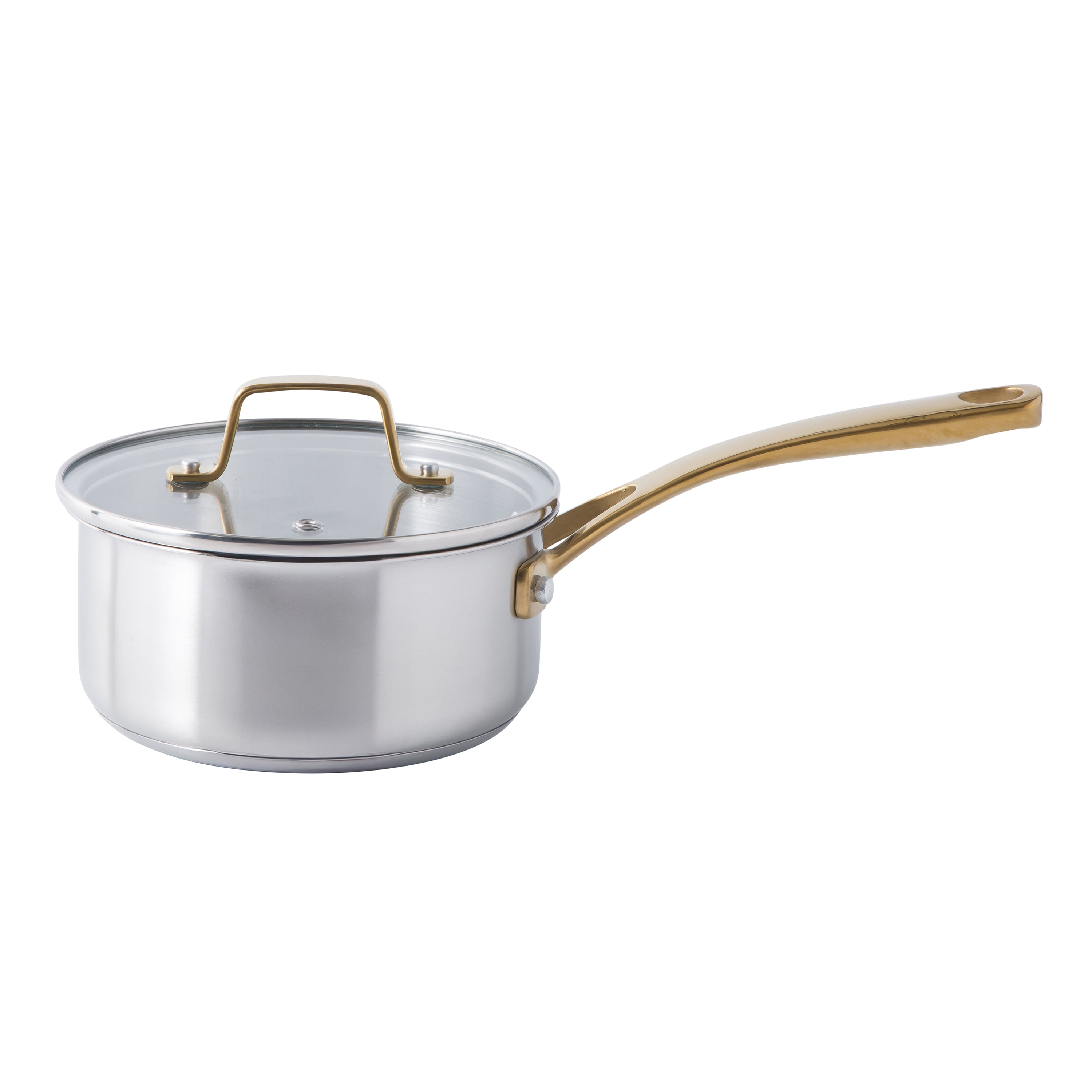 Martha Stewart Everyday Midvale 10-Piece Stainless Steel Cookware Set, Cooking Pots and Pans Set