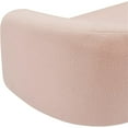 thumbnail image 3 of Bowery Hill Contemporary Pink Faux Shearling Teddy Fabric Sofa, 3 of 16