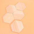 Axio 10PCS Wooden Plank Polygonal Wood Block Hexagon Profiled Solid