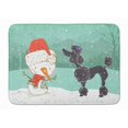 thumbnail image 1 of Carolines Treasures CK2064RUG Black Poodle Snowman Christmas Machine Washable Memory Foam Mat, 1 of 4