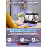 【Win 11 Pro/MS Office 2019】16 Purple Laptop,Celeron N95 (up to 3.4GHz), 16GB DDR4 RAM 512G SSD,Color Backlit KB,Ultra-Narrow Bezel Full HD, Face Unlock, USB-C/HDMI/WiFi/BT, for Business Study