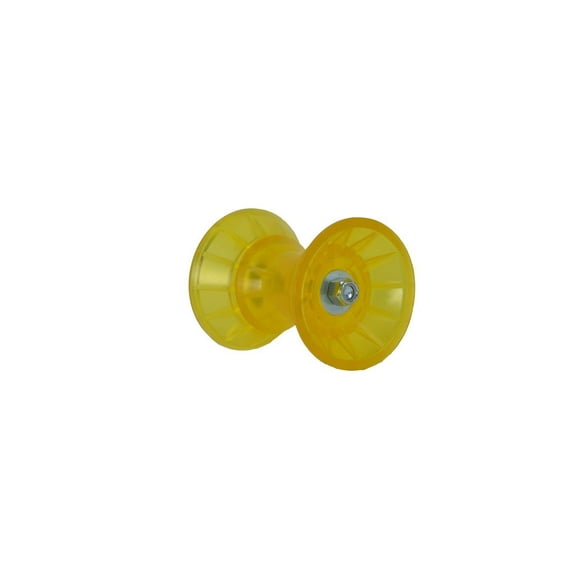 C.E. Smith Trailer Boat Roller 29334 Bow Bell; 3 Inch Width; Yellow; PVC; Single; Fits 1/2 Inch Shaft
