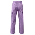 thumbnail image 5 of WERYOUNG Kids Cargo Pants With Pockets Elastic Waist Wide Leg Trousers Boys Girls Back To School Pants 5-6 Years, 5 of 5