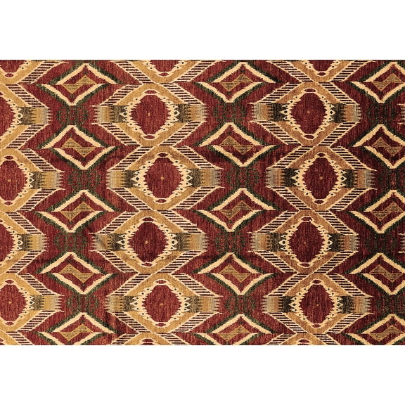 Ahgly Company Indoor Rectangle Solid Brown Modern Area Rugs, 2' x 3'