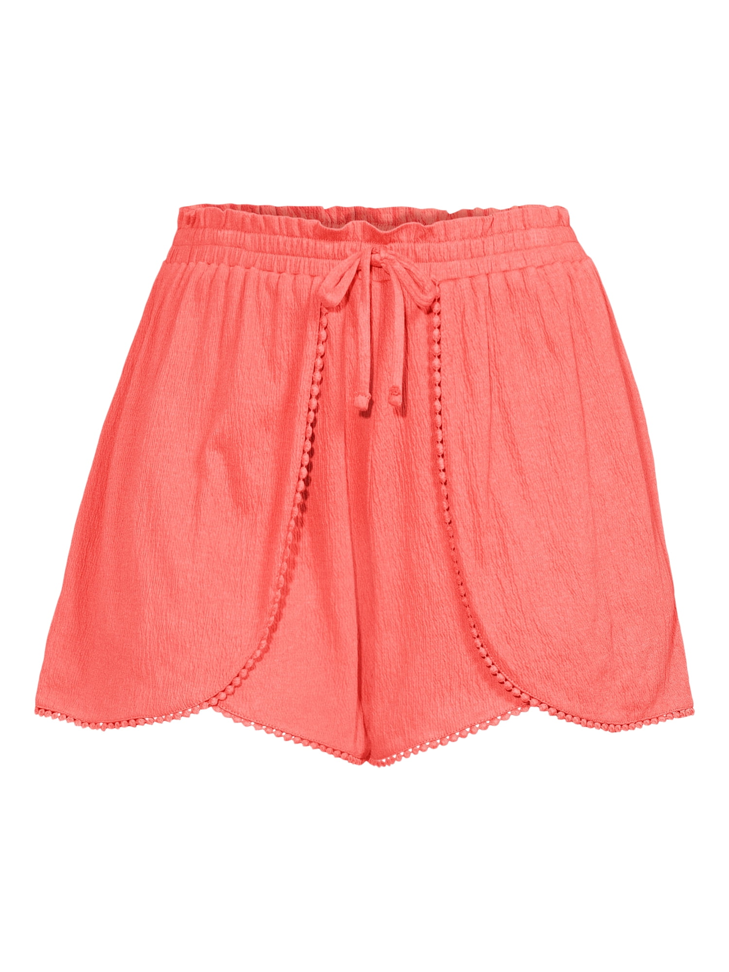 No Boundaries Juniors Plus Size Knit Tulip Shorts, Sizes 1X