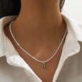 thumbnail image 1 of Collar de lujo ligero y frío de estilo europeo y americano con cuentas de perlas y cadena de clavícula para mujer, 1 of 6