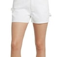 thumbnail image 3 of DICKIES Womens White Zippered Pocketed Carpenter High Waist Shorts Juniors 7, 3 of 3