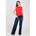 thumbnail image 4 of Blusa drapeada sin mangas /Juvenil, 0318 (Rojo) rojo EG, 4 of 5