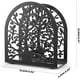 thumbnail image 2 of Servilletero de pie para mesa, diseño de árbol y pájaro, organizador de servilletas de papel de mesa de metal, dispensador de pañuelos para cocina y comedor, color negro, 2 of 4